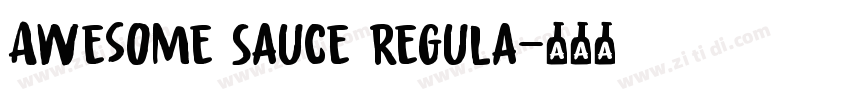 Awesome Sauce Regula字体转换